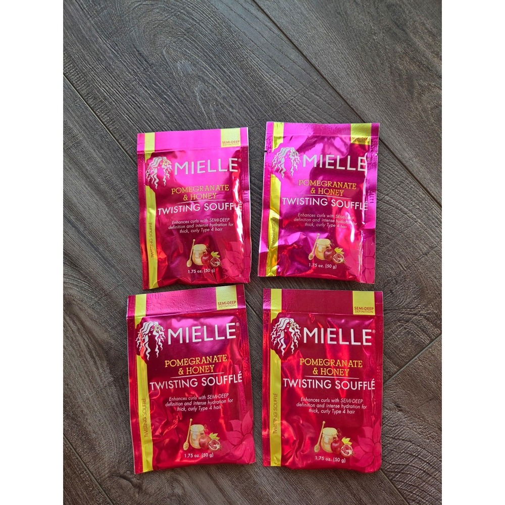 MIELLE- POMEGRANATE &‎ HONEY TWISTING SOUFFLE PACKET x4